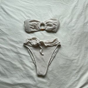 Montce Crotchet Bikini Top and Bottoms (XS)